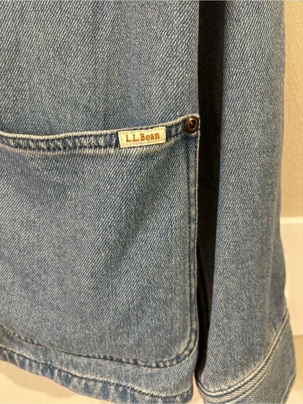 L.L. Bean Signature Denim Chore Shirt Jacket - Size XS - Picture 5 of 9